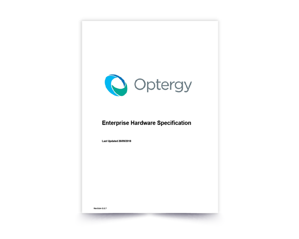 Optergy Insights Enterprise Hardware Specification